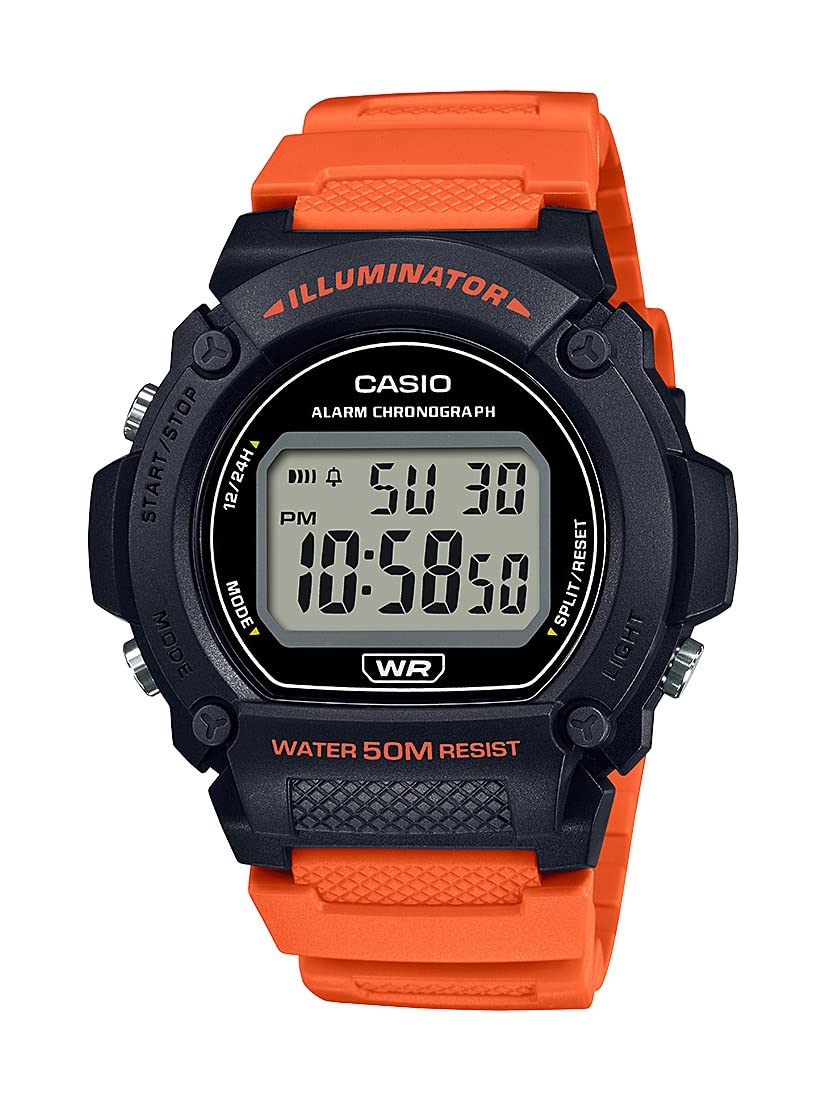 Casio Serie W219H | Orologio digitale da uomo | 50M WR | Illuminatore a LED | Cr