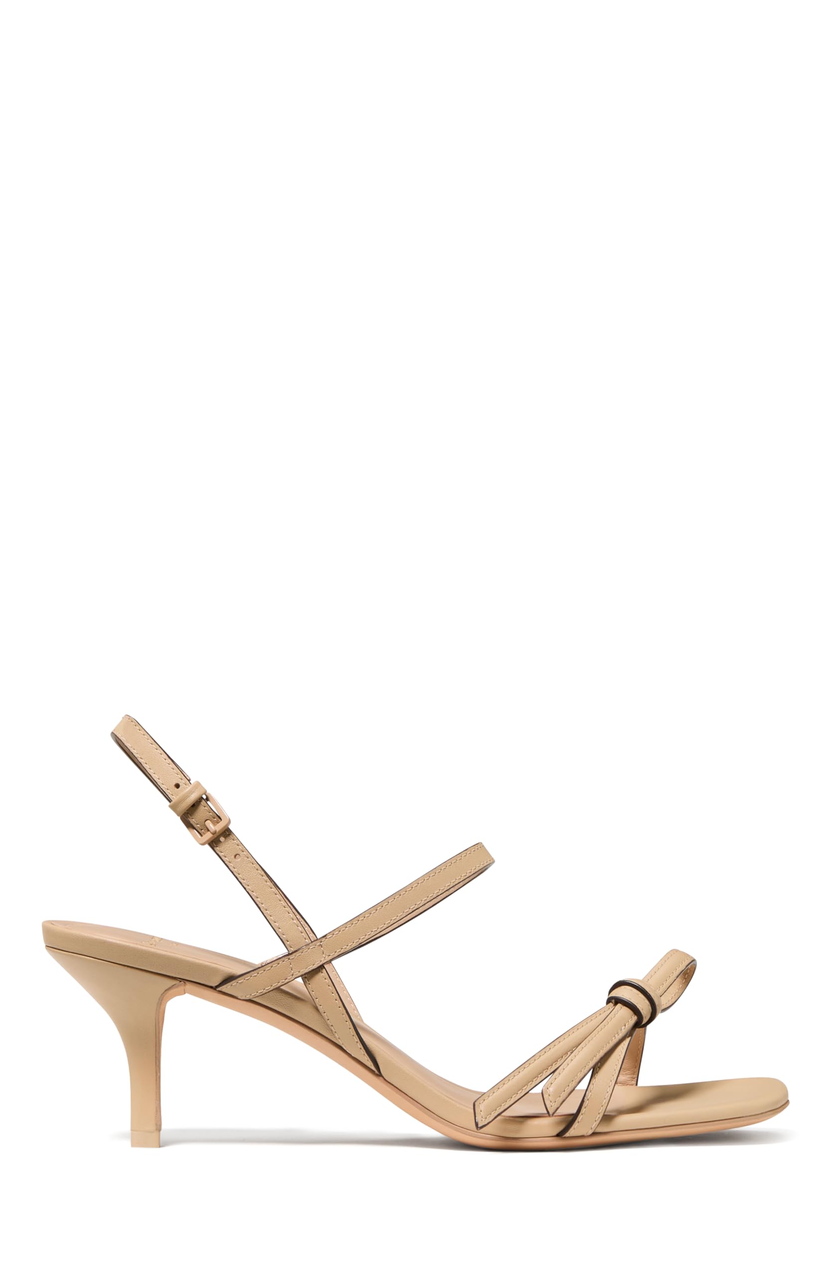 kate spade new york Women's Loop Smooth Leather Kitten Heel Sandal