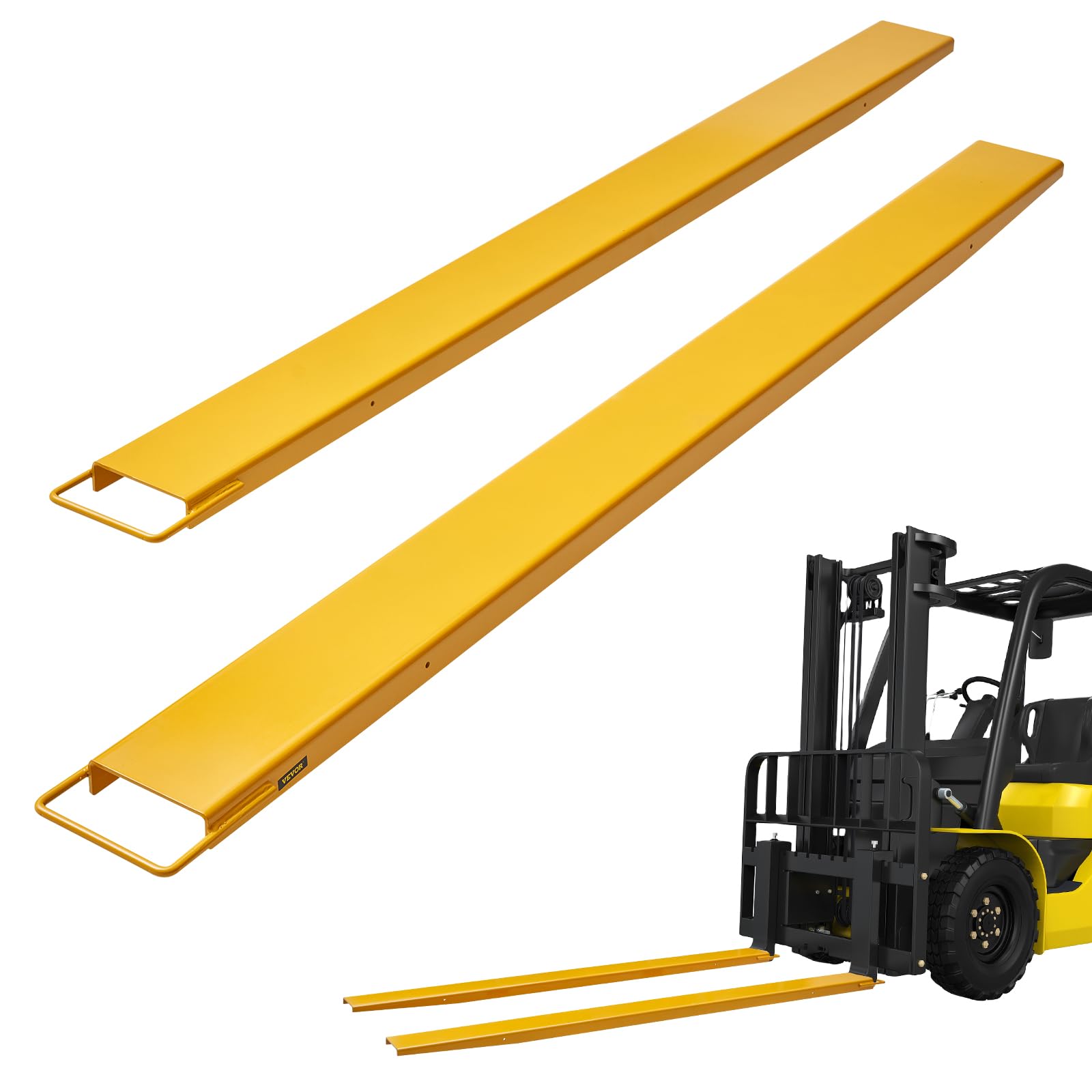 VEVOR Forklift Extensions, 96 Inch Fork Extensions 5.5 Inch Width, 1 Pair | Heav