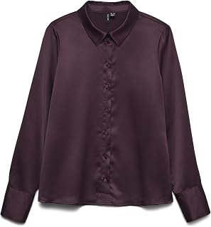 VERO MODA Vmmerle LS Shirt Wvn Ga Noos Vmmerle LS T-Shirt Wvn Ga Noos Women (Pack of 1)