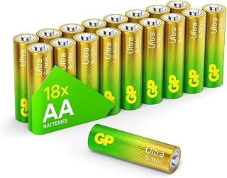 GP AA Batteries 18 Pack 1.5V Alkaline Double A 10 Yr Long Shelf Life