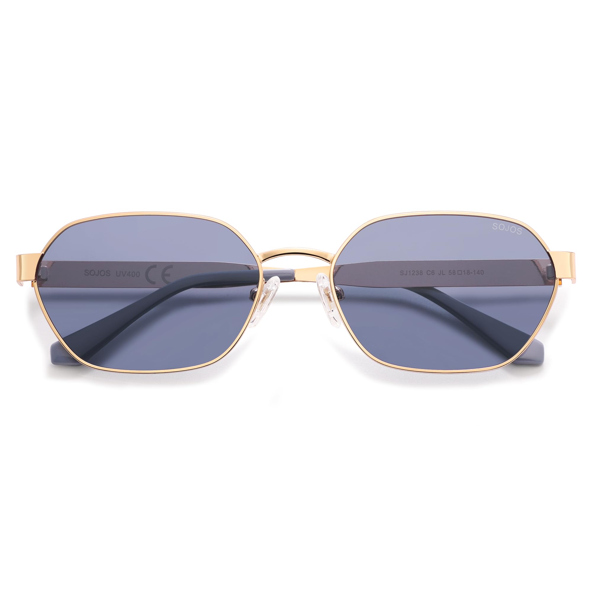 SOJOS Trendy Polarized Hexagon Sunglasses Womens Mens SJ1238
