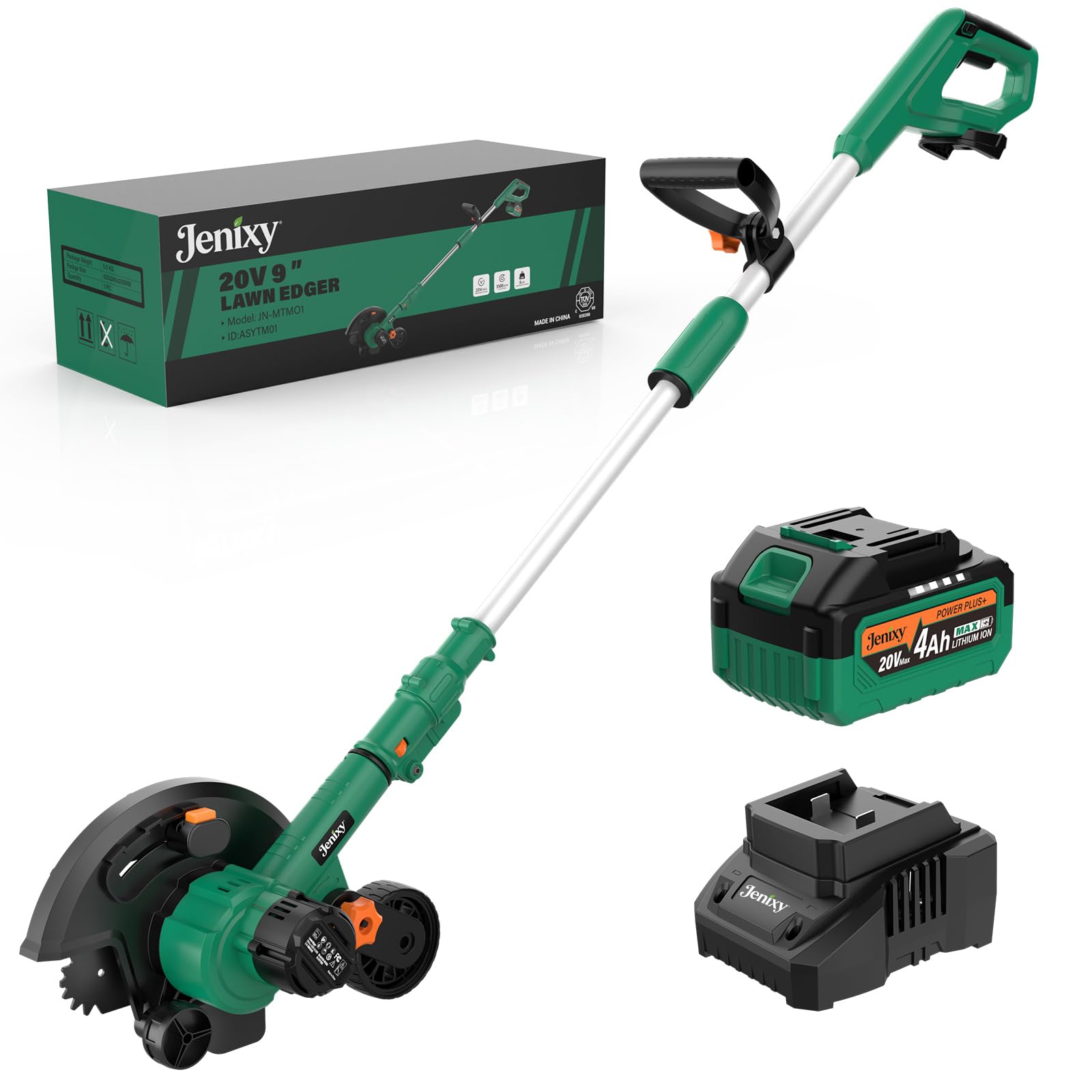 20V Cordless Lawn Edger, 9" Brushless Electric Edging Tool with Battery | Create