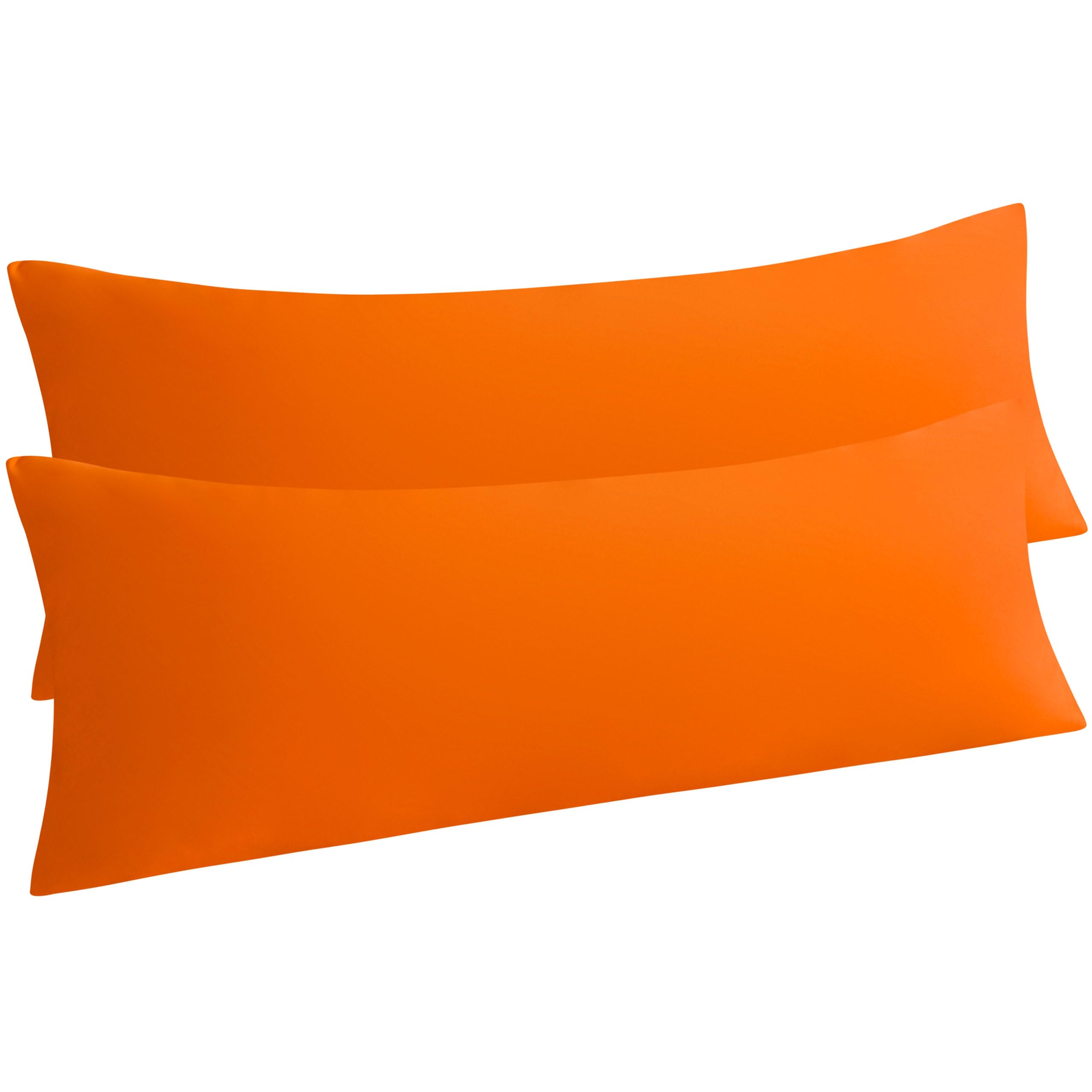 NTBAY Body Pillow Cases Set of 2, 2 Pack Brushed Microfiber 20x54 Pillow Cases, 