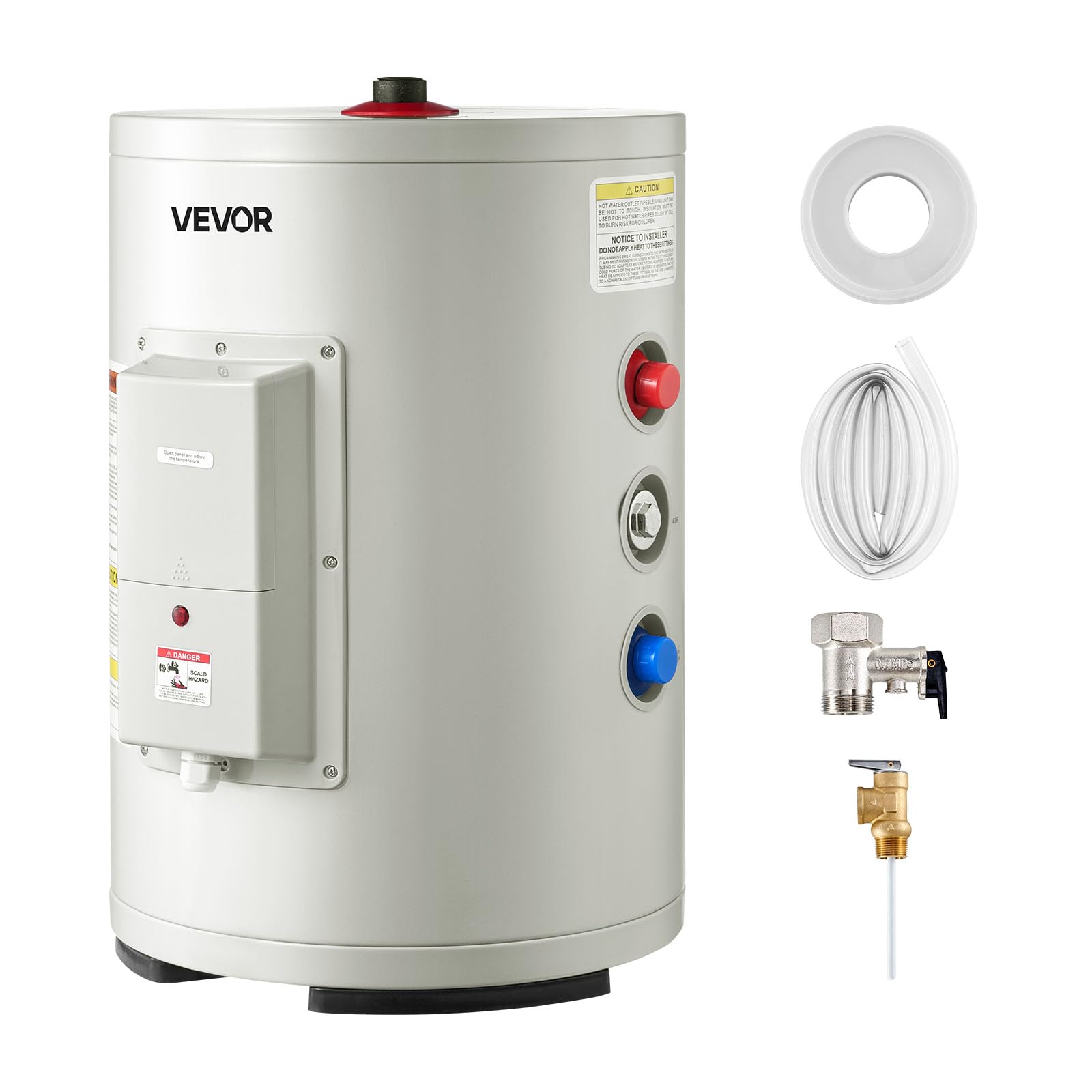 VEVOR Electric Tank Water Heater, 6 Gallon, 1600W Point-of-Use Hot Water Heater 