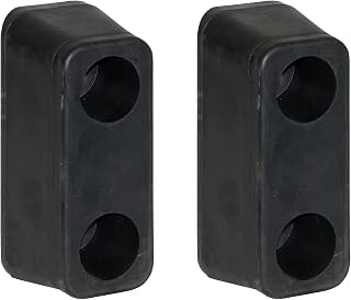 Buyers Products B5540 Molded Rubber Bumper, 2-1/2 X 3 X 6 Inch, Set of Two Bumpers For Truck And Trailer Protection, Durable Dock Bumper For Equipment And Delivery Bays