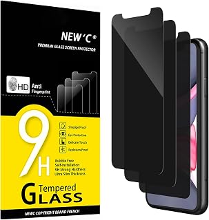 NEW'C Anti-Spy Tempered Glass Screen Protector for iPhone 11/XR