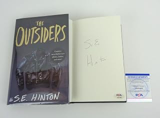 SE Hinton Signed The Outsiders 50th Anniversary Edition Book PSA/DNA COA A | S.E., Autographed, Hardcover Book