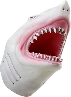 Soft Rubber Shark Hand Puppet Simulated Marine Animal Toy Glove | Encourage Imaginative Storytelling And Fun Bath Times With This Realistic Soft Rubber Shark And Marine Animal Hand Puppet