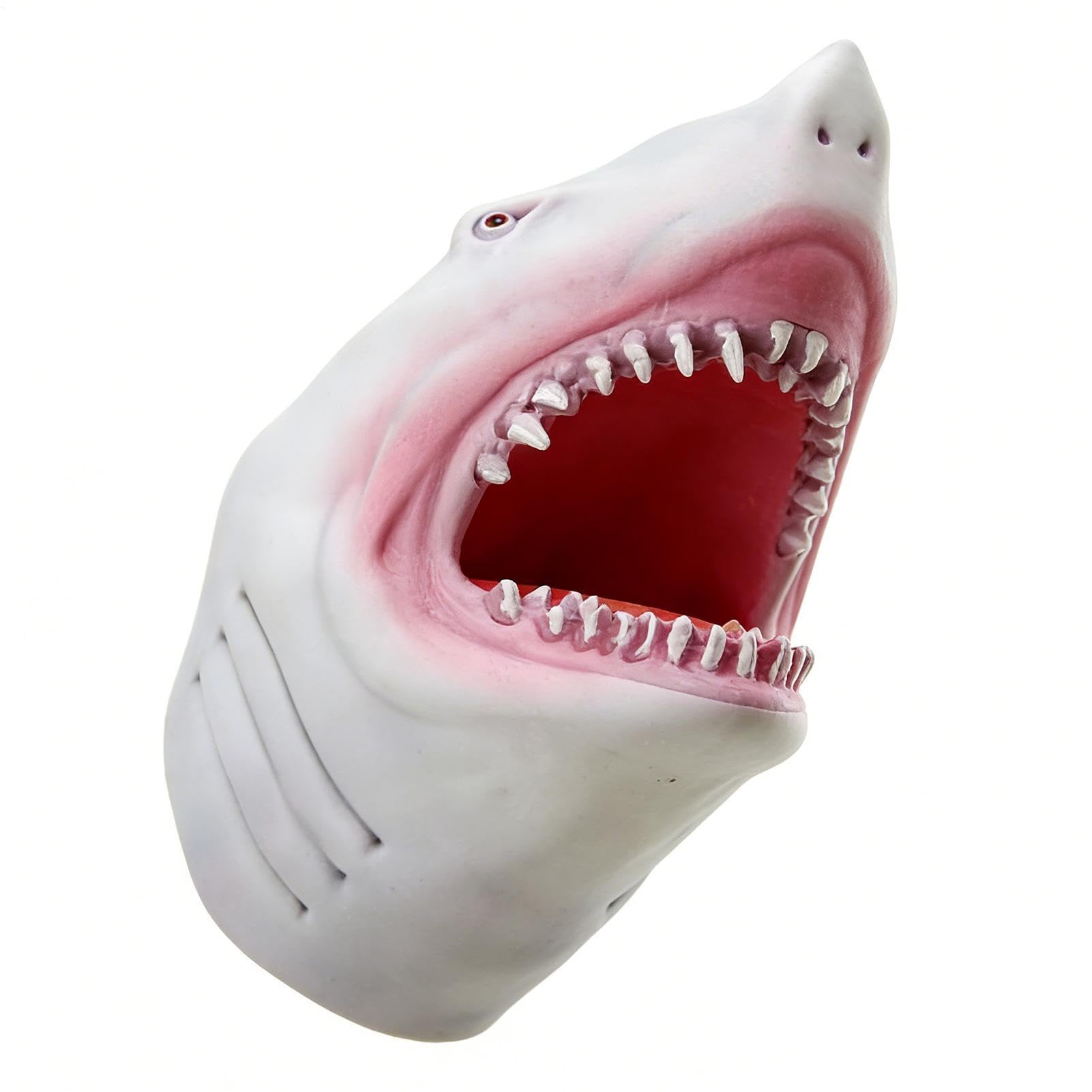 Soft Rubber Shark Hand Puppet Simulated Marine Animal Toy Glove | Encourage Imag