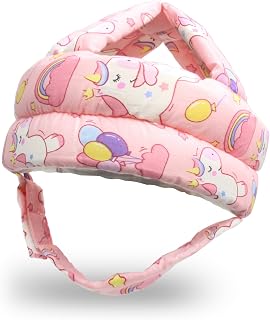 REFLYAWAY Baby Head Protector Baby Helmet for Crawling Walking, No Bumps Safety Head Adjustable Protective Cap for Walking, Playing (Unicorn)