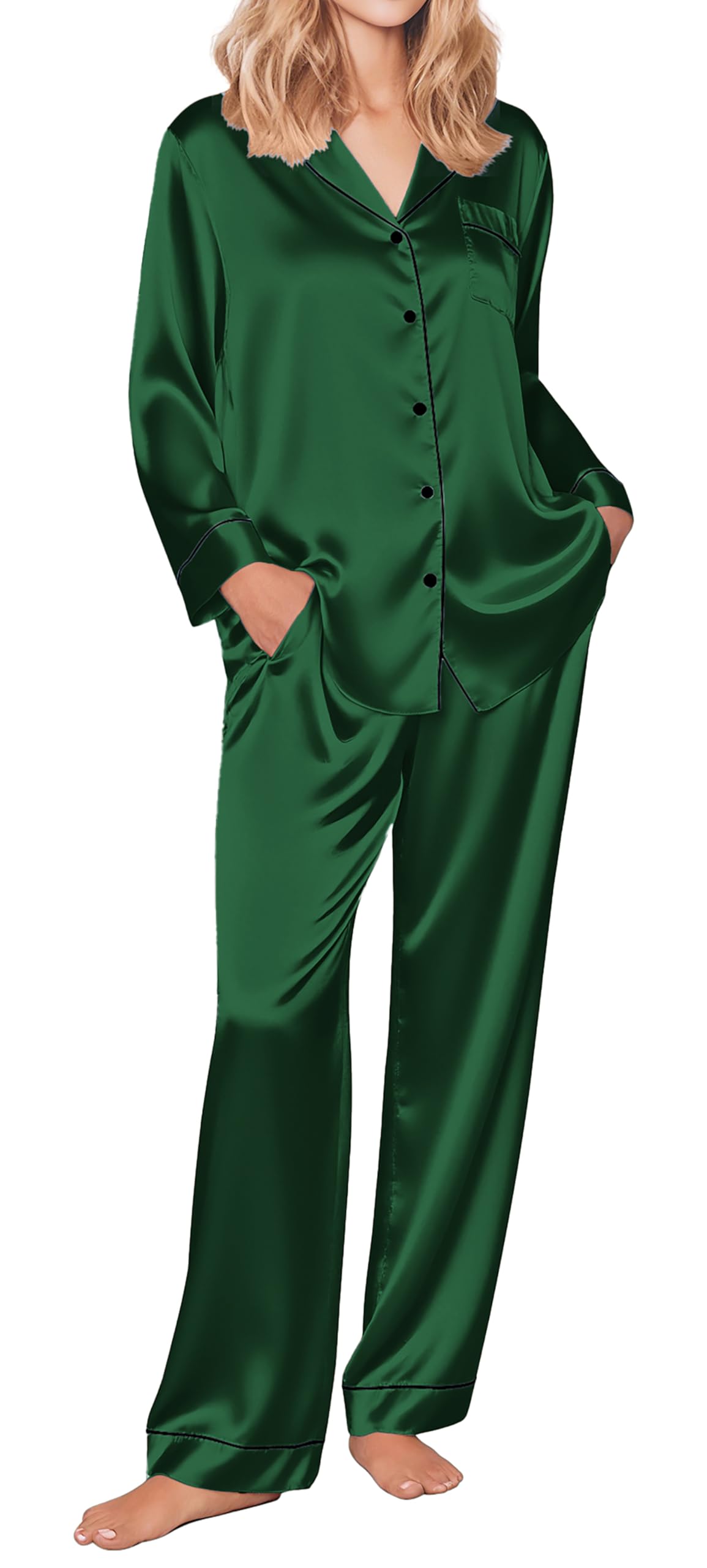 Ekouaer Classic Women's Pyjama Set (Pack of 2)