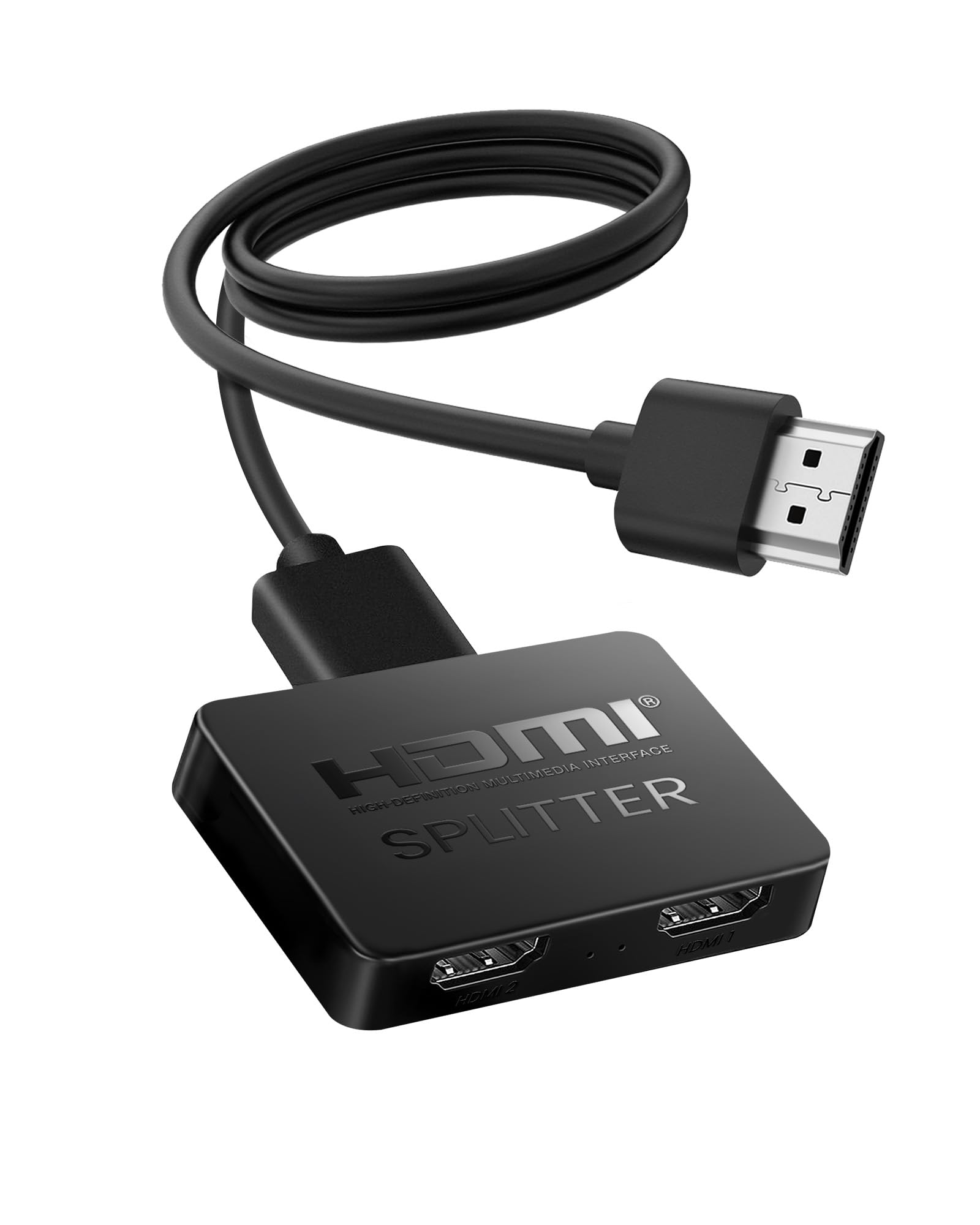NEWCARE HDMI Splitter 1 in 2 Out, 2-Port HDMI Splitter for 4K UHD, 3D, and 1080P