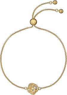 Ted Baker London Florina Crystal Flower Adjustable Bracelet For Women (Gold/Crystal)