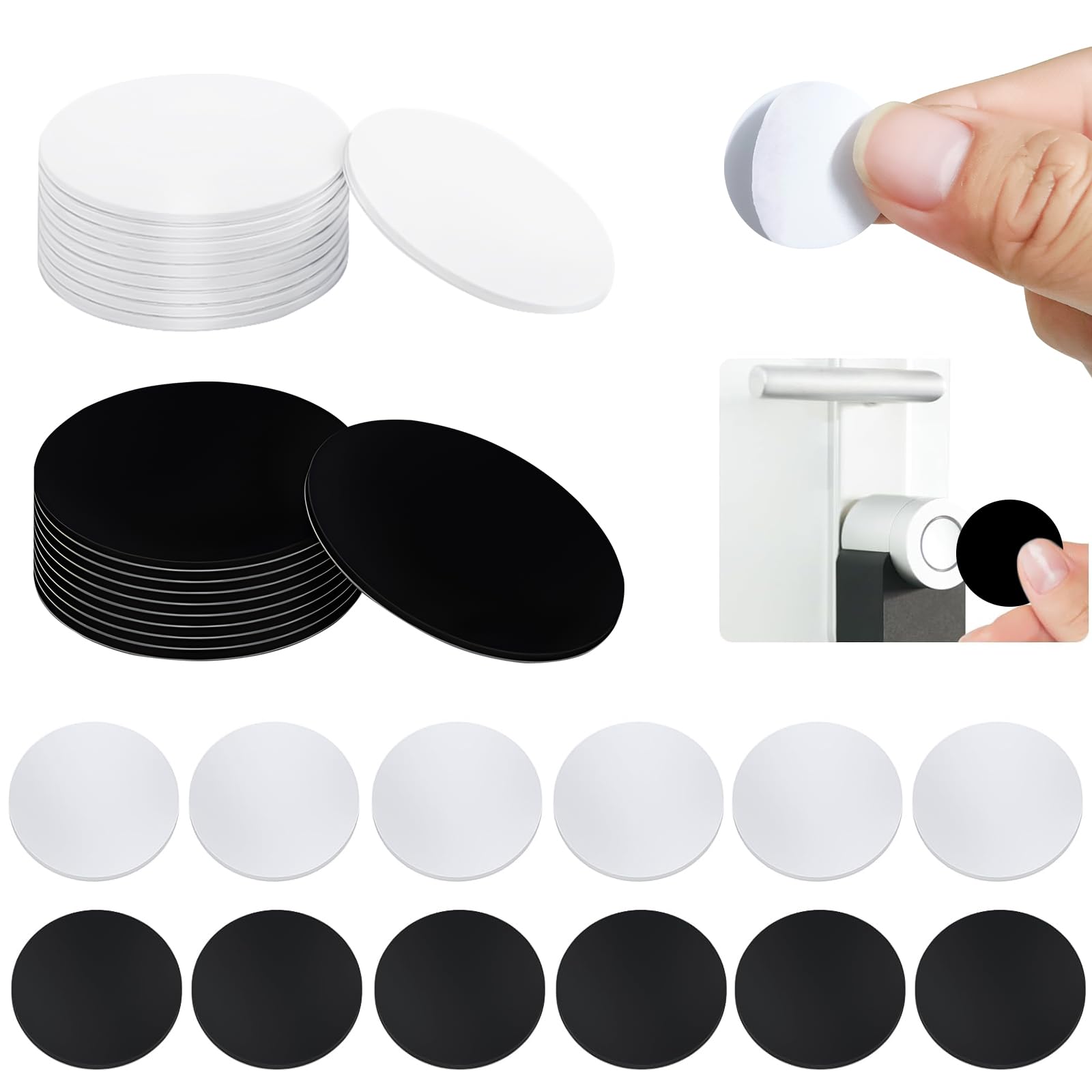 NFC Tag, 25 Pcs NTAG215 Round NFC Tag NFC Stickers 25 mm Self-Adhesive | NFC Tag