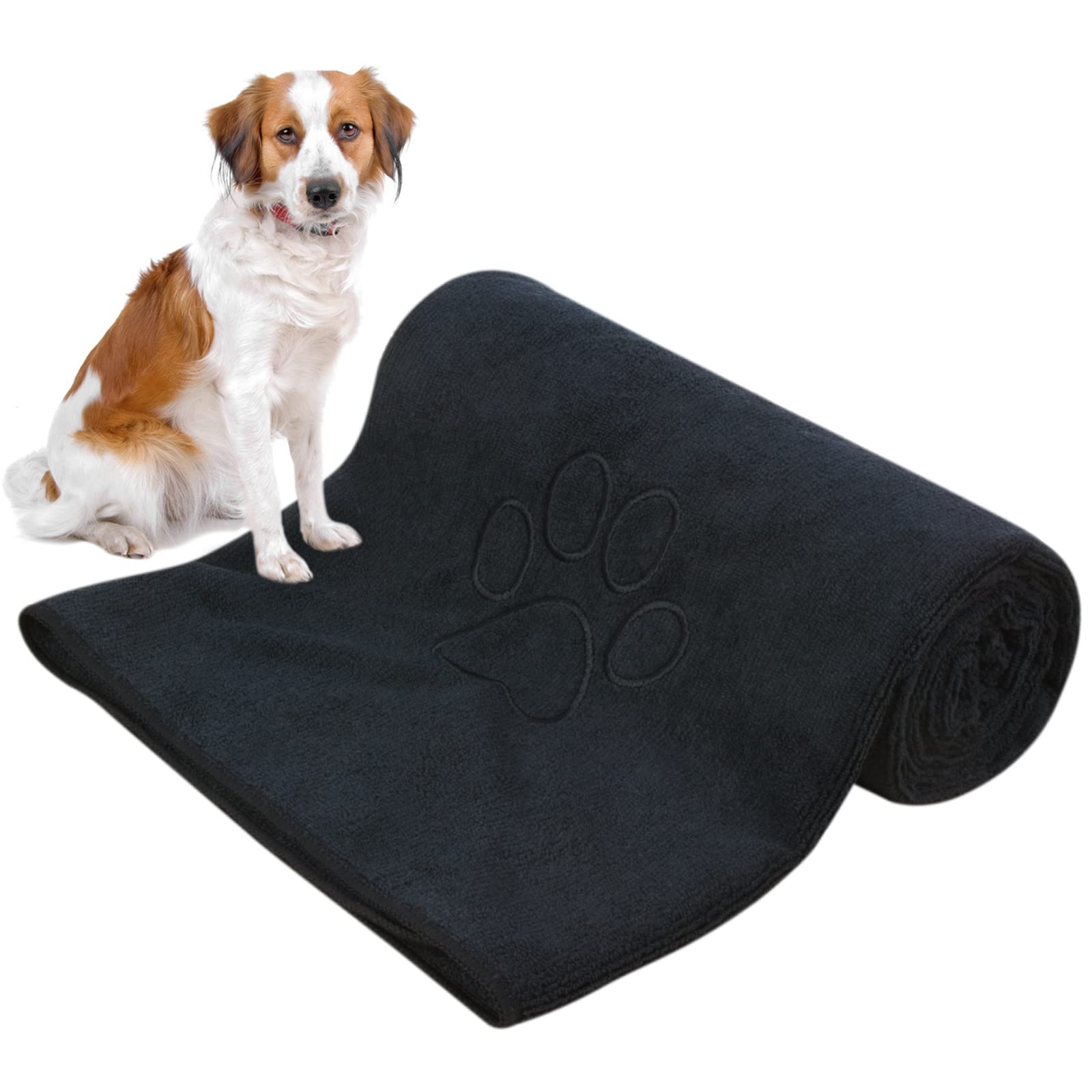 KinHwa Microfiber Dog Towel Super Absorbent Pet Bath Towel Large Size for All Do
