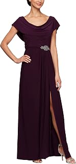 Alex Evenings Plus Size Dress with Keyhole Cutout Women's Special Occasion Dress (Pack of 1)