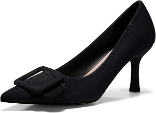 Coutgo Women's Closed Pointed Toe Pumps Stiletto High Heels Wedding Party Dress Shoes