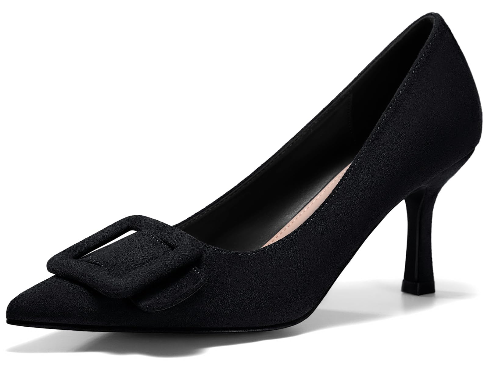 Coutgo Women's Closed Pointed Toe Pumps Stiletto High Heels Wedding Party Dress 