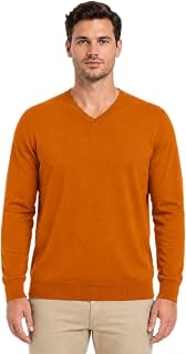 Krumba Men Cotton Oversized V-Neck Put On Sweater