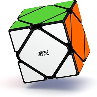 Roxenda Speed Cube, Irregular Puzzle Magic Cube, 3D Puzzle Cube for Children,Smooth Fast Cube Toys for Fast Cubing Fun for Children Adults (Skewb Cube)