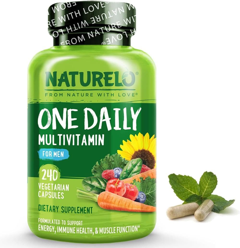 NATURELO One Daily Multivitamin for Men | 240 Capsules | 8 Months