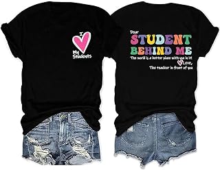 Dear Student Women's Inspirational Teacher Shirt - Short Sleeve Tee Top