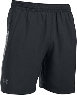 Under Armour, UA Launch 7 Inch Woven Short, Men, Black (Black/Overcast Gray/Reflective 010), M