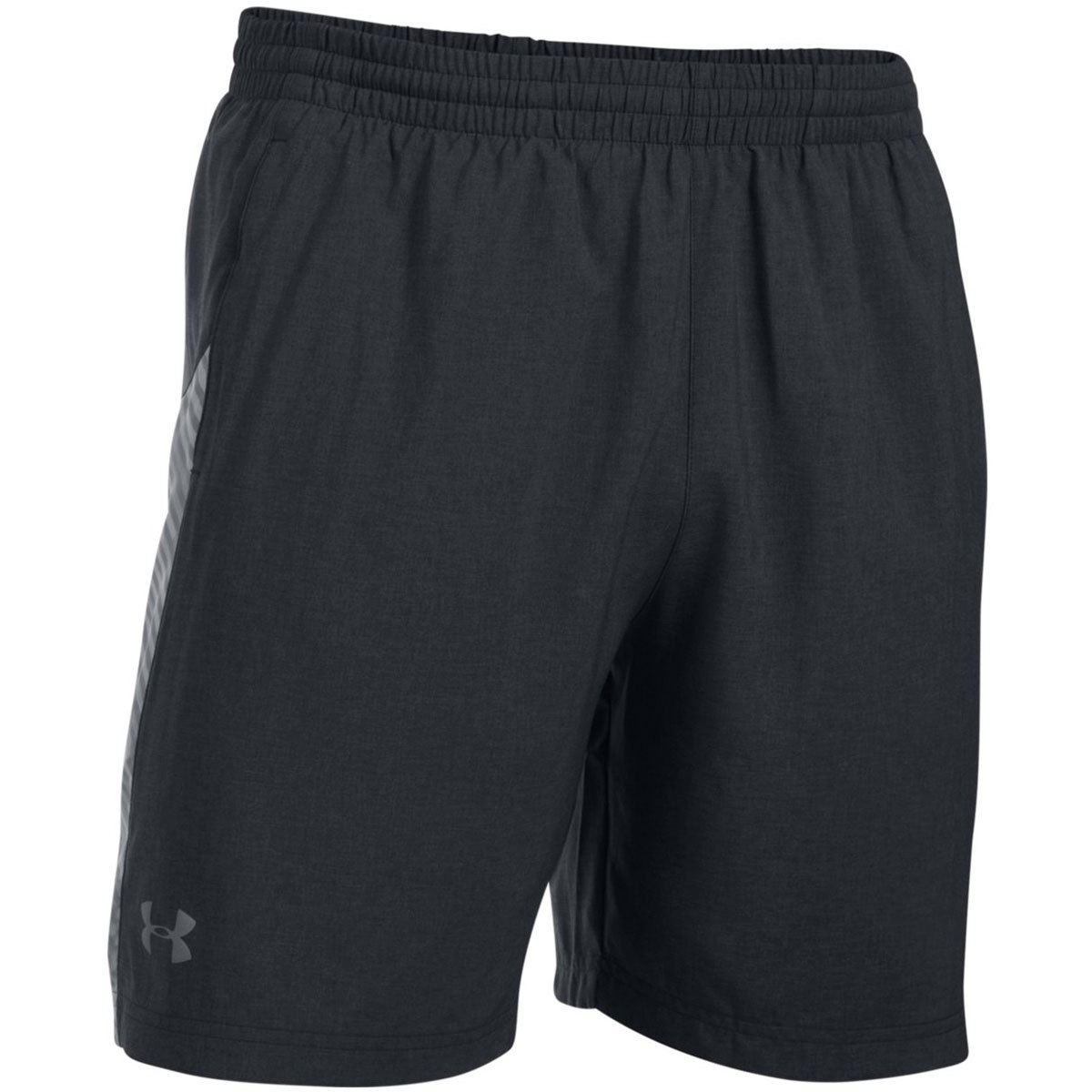 Under Armour, UA Launch 7 Inch Woven Short, Men, Black (Black/Overcast Gray/Refl
