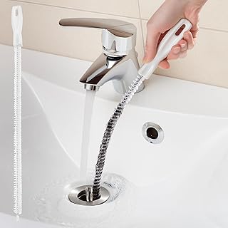 Drain Cleaning Brush, Kitchen Sink Drain Clog Remover Brush, Flexible Long Pipe Hair Clogs Catcher Cleaner Tool for Toilet, Bathroom Tub