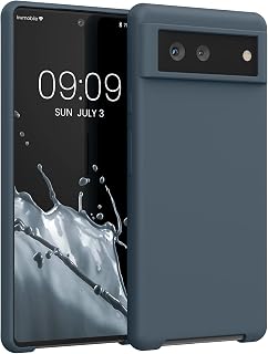 kwmobile Case Compatible with Google Pixel 6 Case - TPU Silicone Phone Cover with Soft Finish - Dark Slate