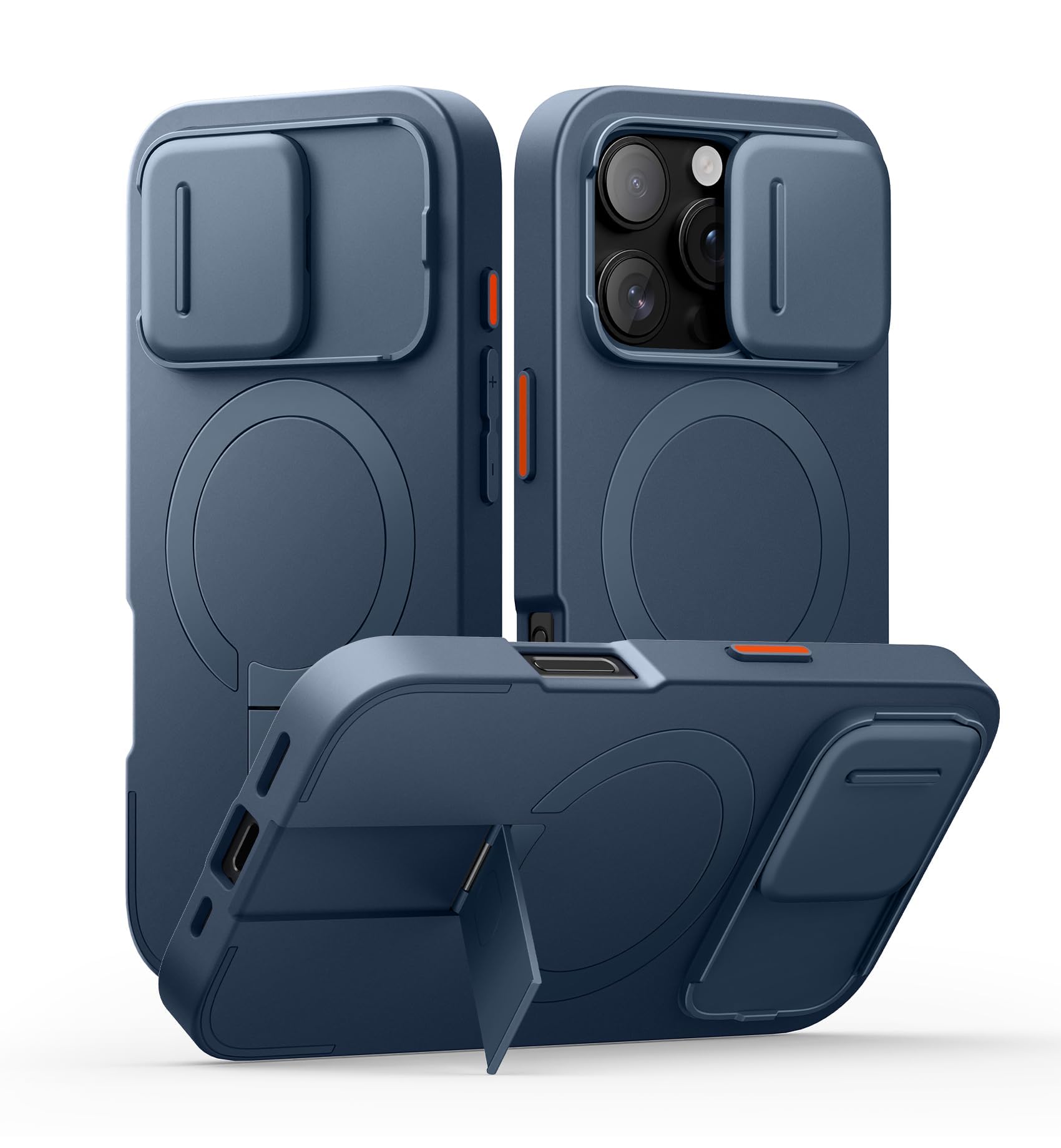 SURITCH Magnetic Case Compatible with iPhone 16 Pro, Shock Resistant Buffer Case