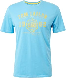 TOM TAILOR Men's T-Shirt With Logo Print