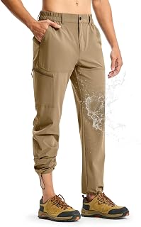 TBMPOY Men's Lightweight Hiking Pants Quick Dry 4 Pockets Stretch Water Resistant Travel Fishing Convertible Zip Cargo Jogger