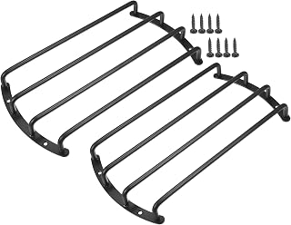 ACROPIX Speaker Bar Grills 10" Universal Iron Black 2 Set | 10" Speaker Grill Bar Audio Speaker Subwoofer Grill Grille, 10 Inch 4 Bar Speaker Grille Bar, Woofer Protective Cover