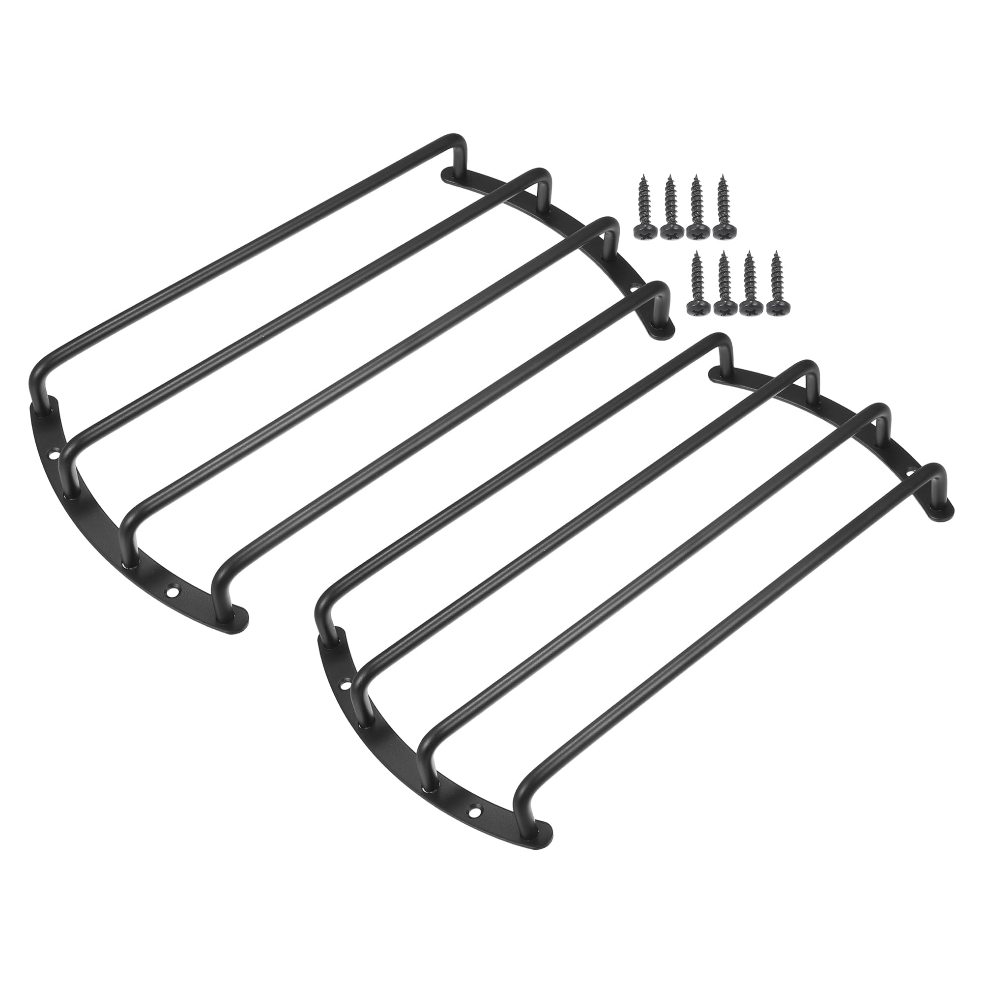 ACROPIX Speaker Bar Grills 10" Universal Iron Black 2 Set | 10" Speaker Grill Ba