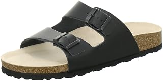 AFS Shoes 3100, Comfortable Mules for Men Leather Slippers Work Shoes Made in Germany