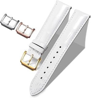 BINLUN Leather Strap Crocodile Engraved Straps Alligator Leather Embossed Genuine Leather Bracelet Man Woman Quick Release Needle Buckle Craft 18mm 19mm 20mm 21mm 22mm 24mm