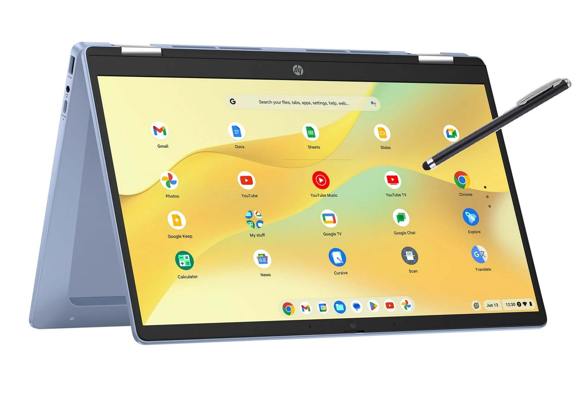 HP 14 2-in-1 Chromebook 14in FHD Intel CPU 4GB 64GB Storage (14b-Renewed)