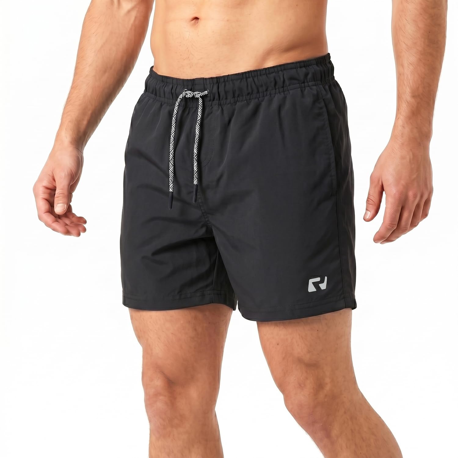 RIPT Men’s Quick Dry Swim Shorts Mesh Lining Drawstring UV 50 Beach Trunks | Lig