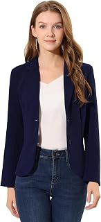 Allegra K Women Lapel Button Closure Coat Halloween Costume, Red