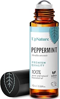 UpNature Peppermint Oil Roll On for Pregnancy Nausea & Morning Sickness | 100% natural peppermint essential oil roll-on for nausea, morning & motion sickness relief - pregnancy essentials, chemo