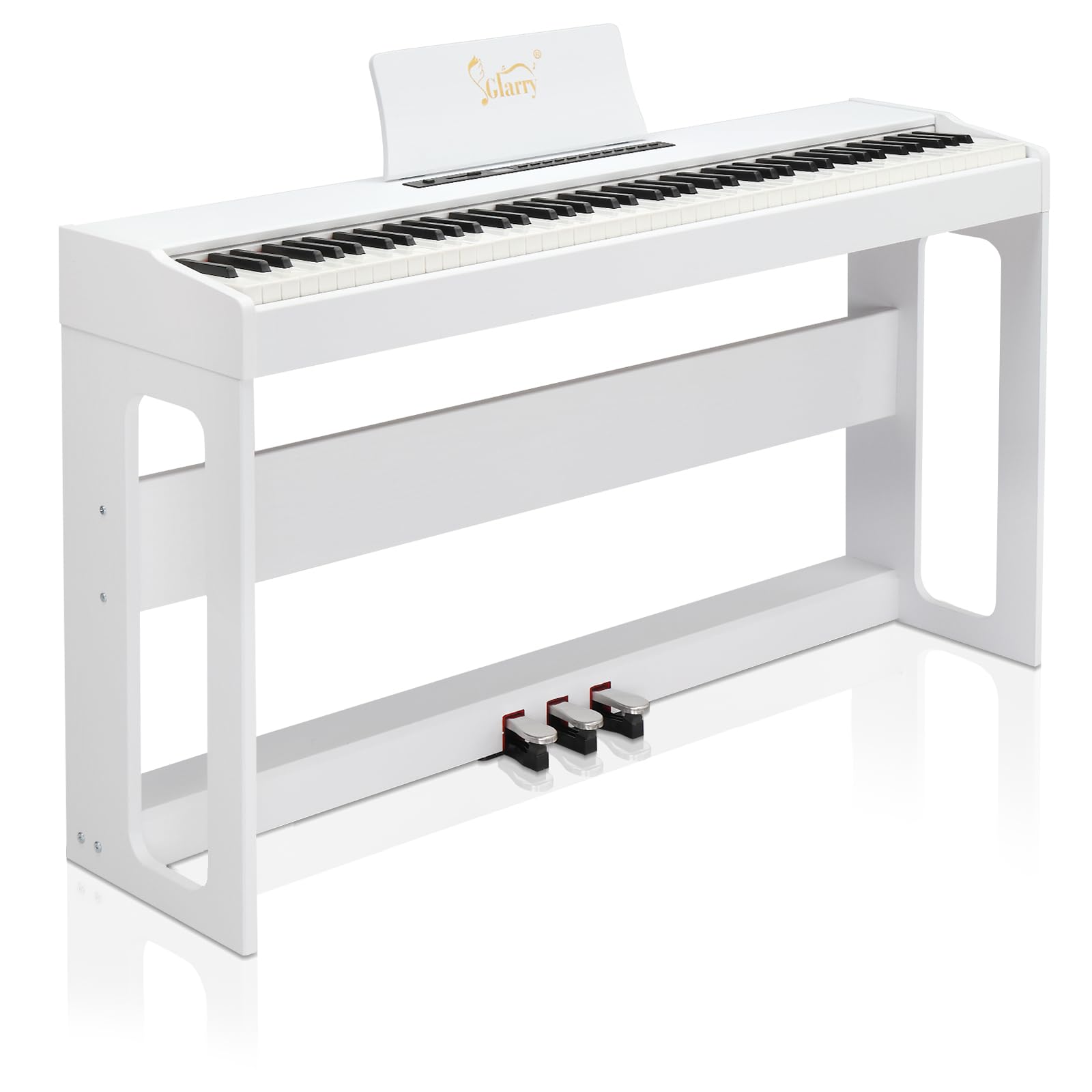 Glarry Digital Piano 88 Weighted Keys with Piano Headphones, Full Weighted Hamme