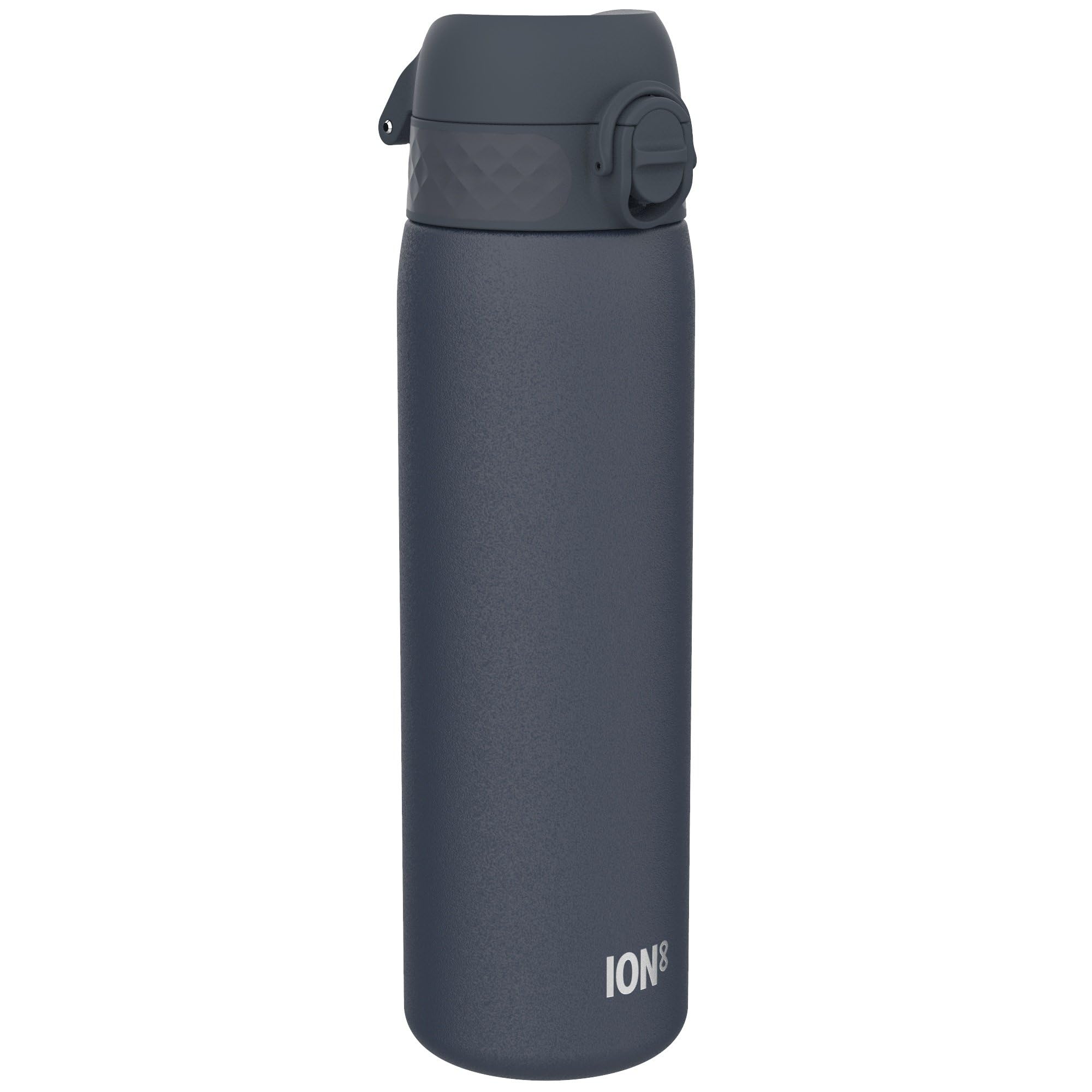 Ion8 Lightweight Steel Water Bottle, 600ml/20oz, Ash Navy | Non-Insulated, Leak 