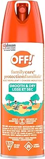 OFF! FamilyCare Mosquito & Insect Repellent Spray, 15% DEET, 113g | Power-Dry, Non-Greasy, 5-Hour Protection, Repels Mosquitoes Ticks Gnats Fleas, Safe On Clothing, Camping Hiking, Travel-Size