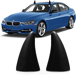 YGMONER Car 3D Devil Horns Sticker (Easy to Find Car in The Parking Lot) Halloween Car Roof Decor Elasticity Foam Bull Horns (Classic Black)