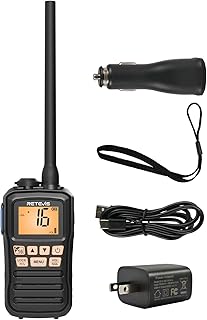 Retevis RM01P 3.5W Marine Radio VHF IP67 Floating, USB-C for Fishing(1Pack) | Hunting&Fishing, Floating, Car Charger, 15-Hour Battery, Portable, NOAA Weather Alert, 88 Channel, Vibration Drainage,3-Watch