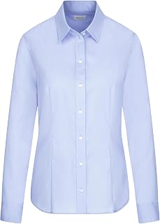 Seidensticker women's blouse - city blouse - shirt blouse - regular fit - long sleeve - plain - 100% cotton