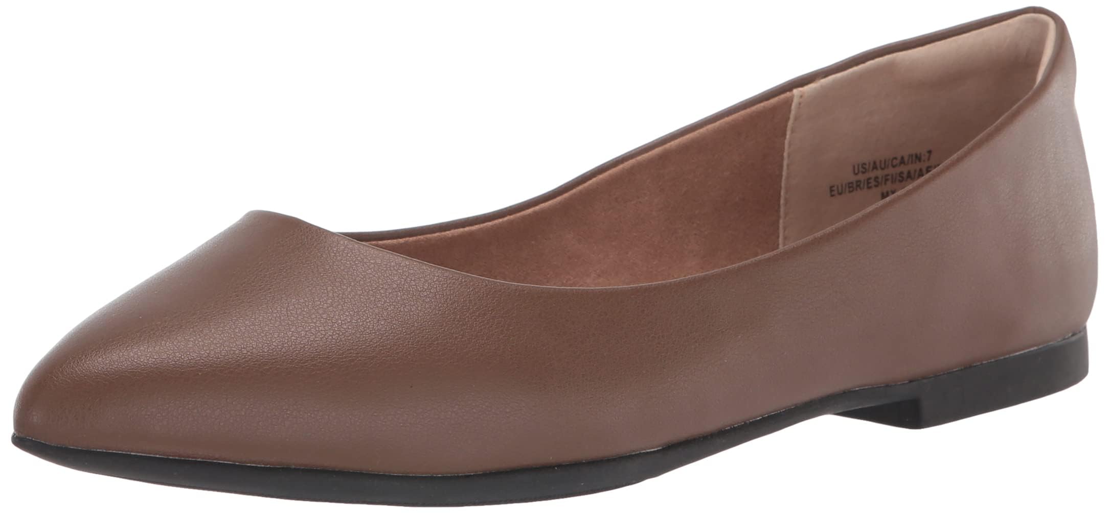 Amazon Essentials Women's Pointed Toe Ballet Flats