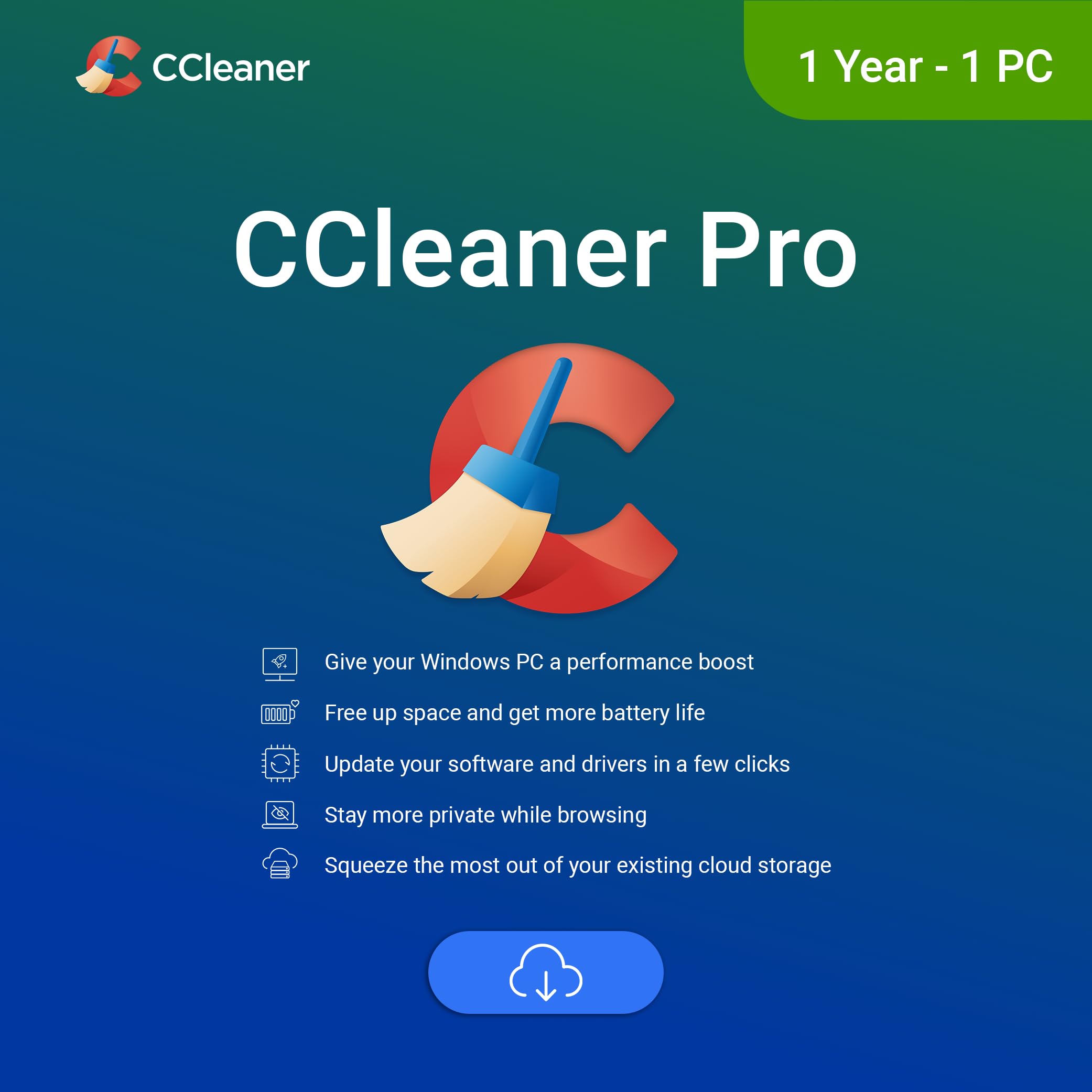 CCleaner Pro | 1 Device | 1 Year Subscription | Activation Code by email